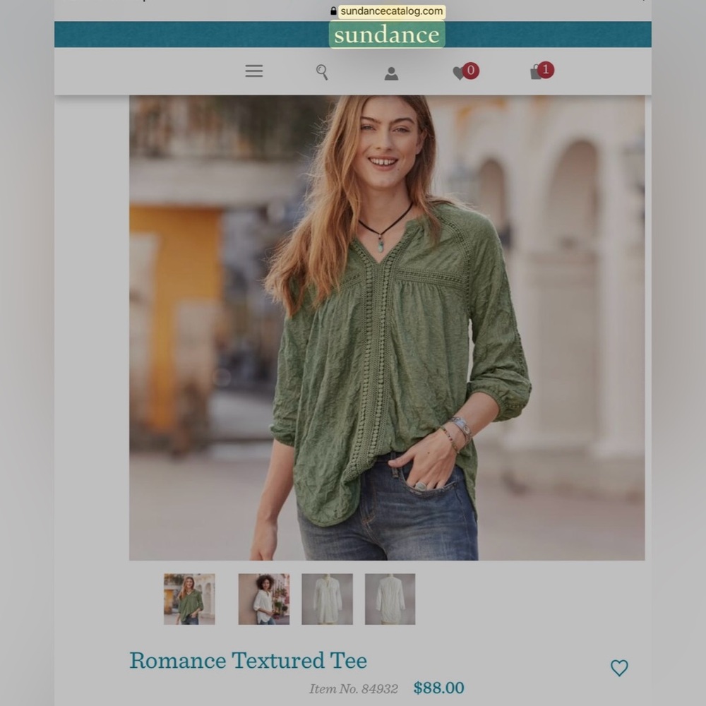 Sundance Romance Textured Tee